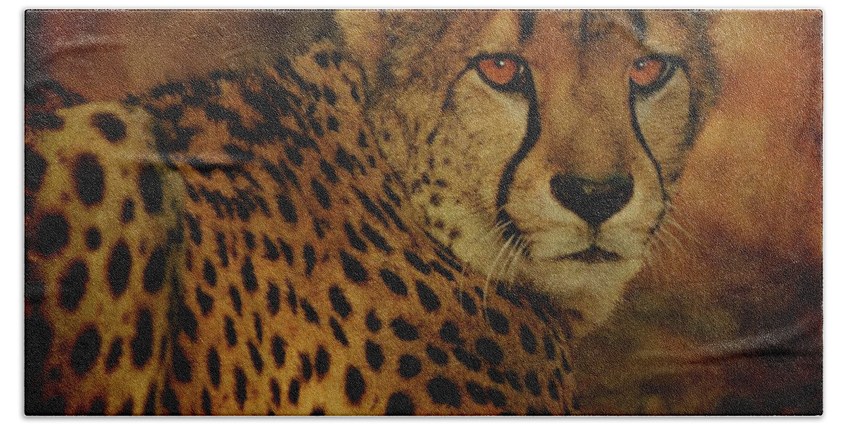 Cheetah Bath Towel featuring the photograph Cheetah by Sandy Keeton
