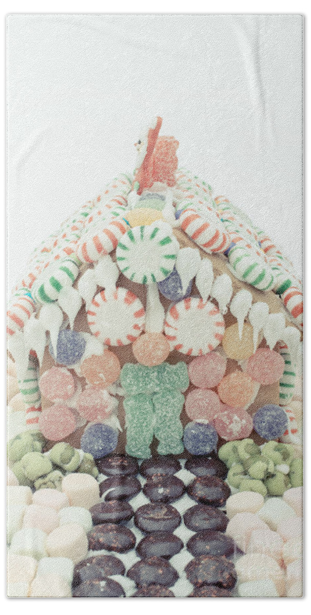Christmas Hand Towel featuring the photograph Christmas Gingerbread House by Edward Fielding