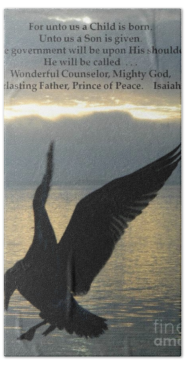 Christmas Bath Towel featuring the photograph Christmas Seagull by Gallery Of Hope 