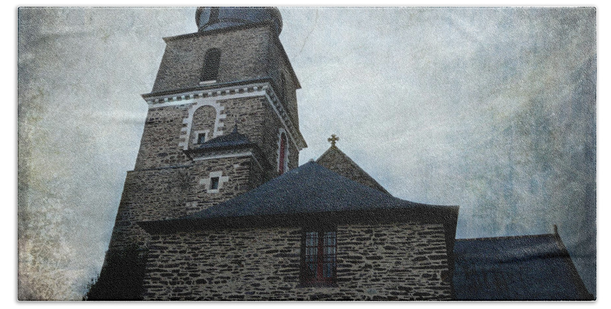 Church Hand Towel featuring the photograph Church Saint Malo by Barbara Orenya