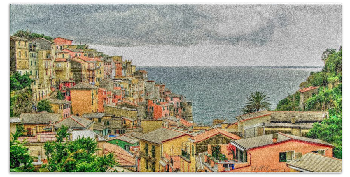 Ocean Bath Towel featuring the photograph Cinque Terre 4 by Will Wagner