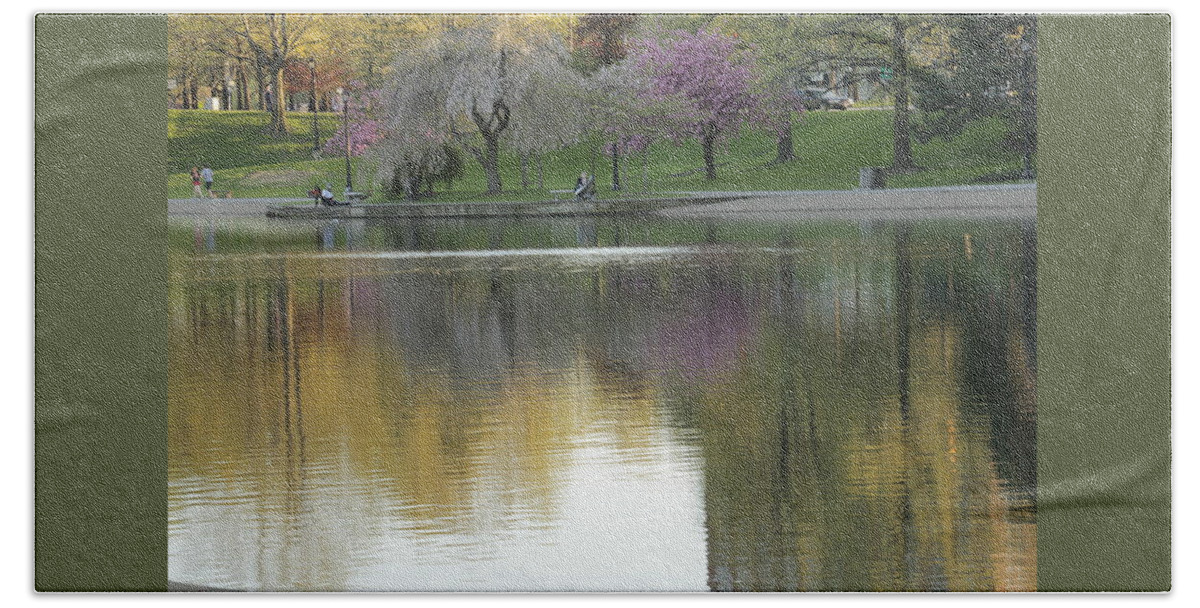 Landscape Hand Towel featuring the photograph Wade Park Cleveland Ohio Springtime by Valerie Collins