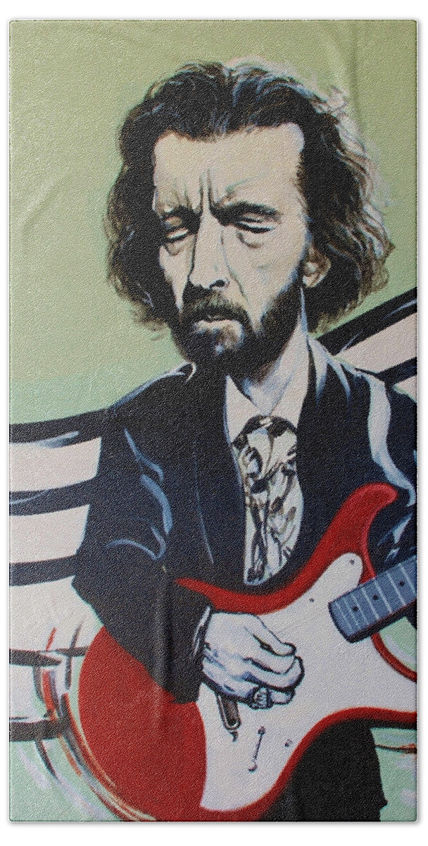 Eric Clapton Bath Towel featuring the photograph Clapton by Rob Hans
