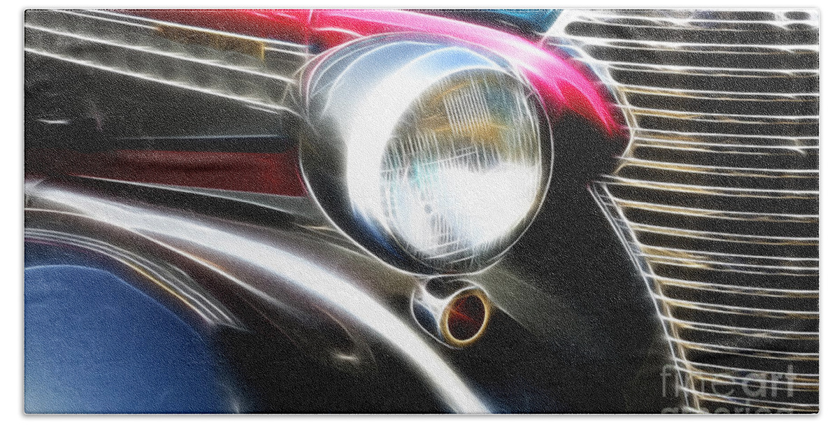 Car Shows Hand Towel featuring the photograph Classic Cars Beauty By Design 7 by Bob Christopher