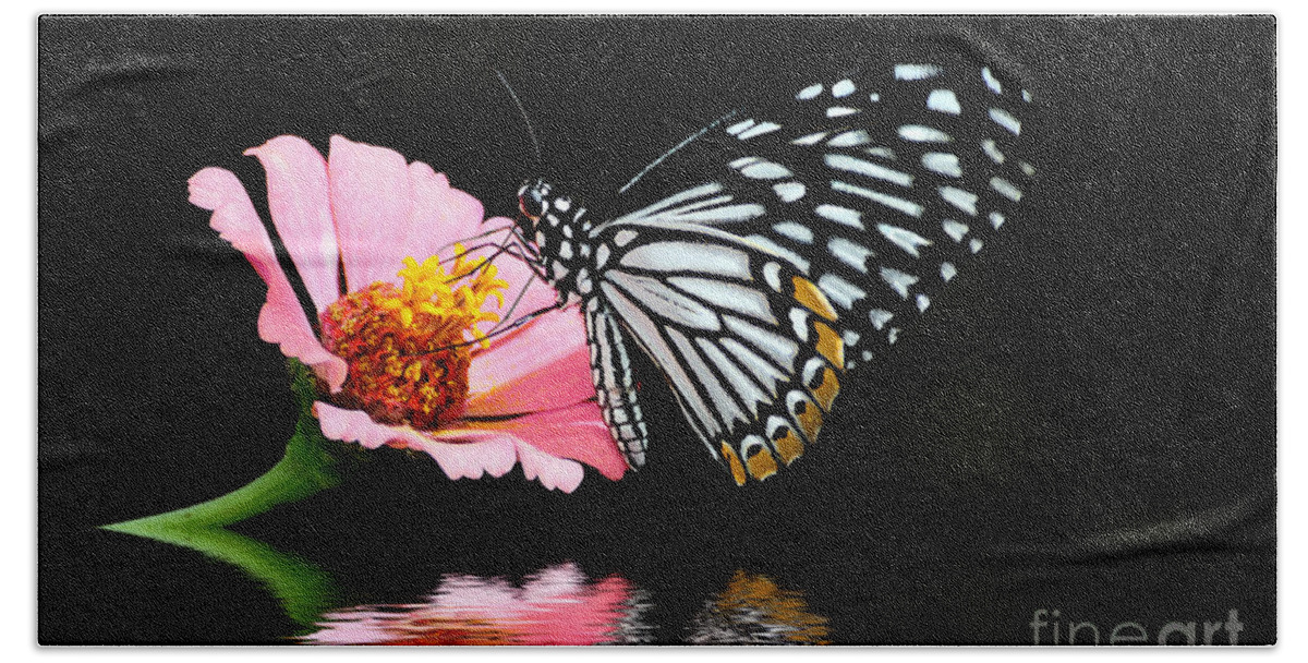 Butterfly Hand Towel featuring the photograph Cliche by Lois Bryan