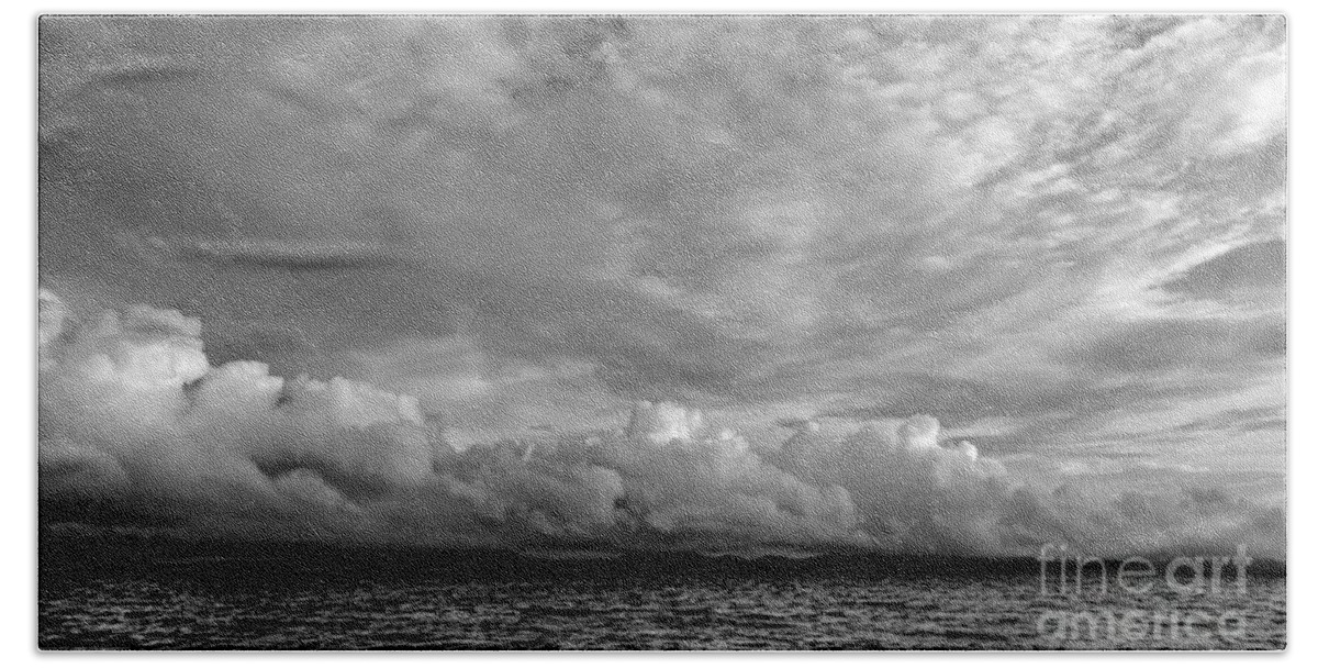 Water Bath Towel featuring the photograph Clouds Over Alabat Island by Michael Arend