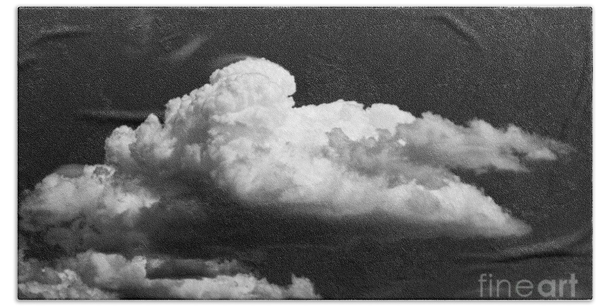 Black And White Clouds Bath Towel featuring the photograph Clouds over the Palouse by Ron Roberts