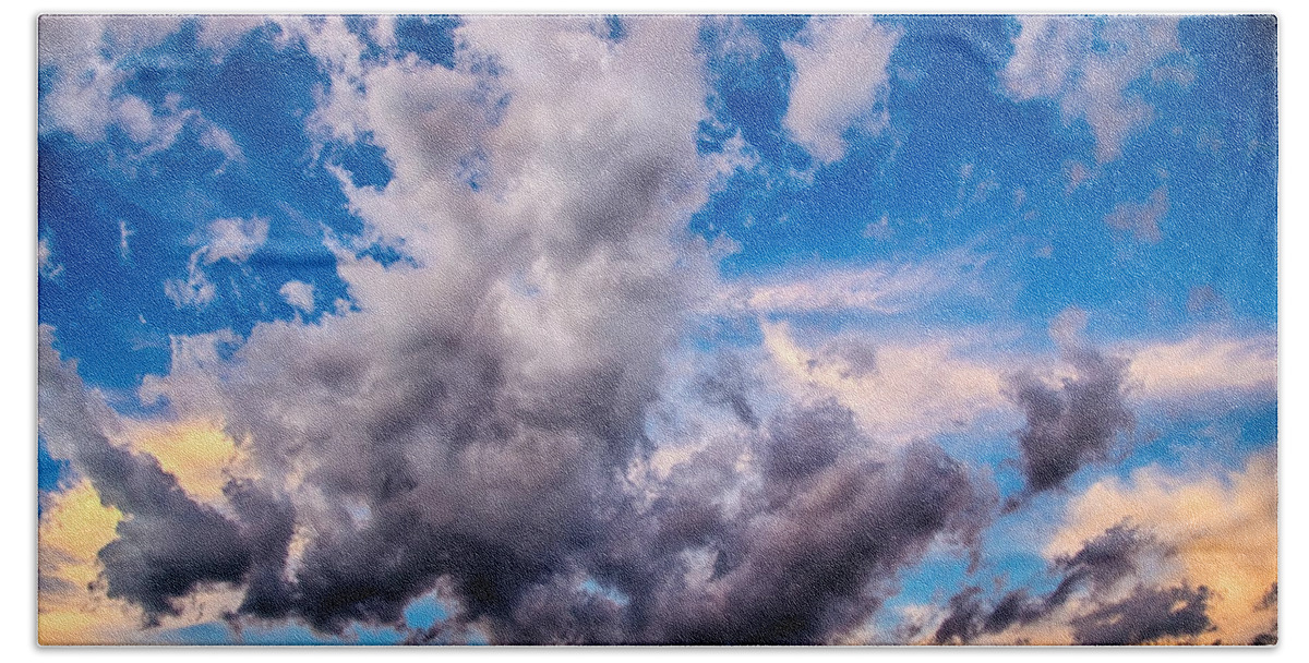 Sky Bath Towel featuring the photograph Cloudscape Number 8039 by James BO Insogna