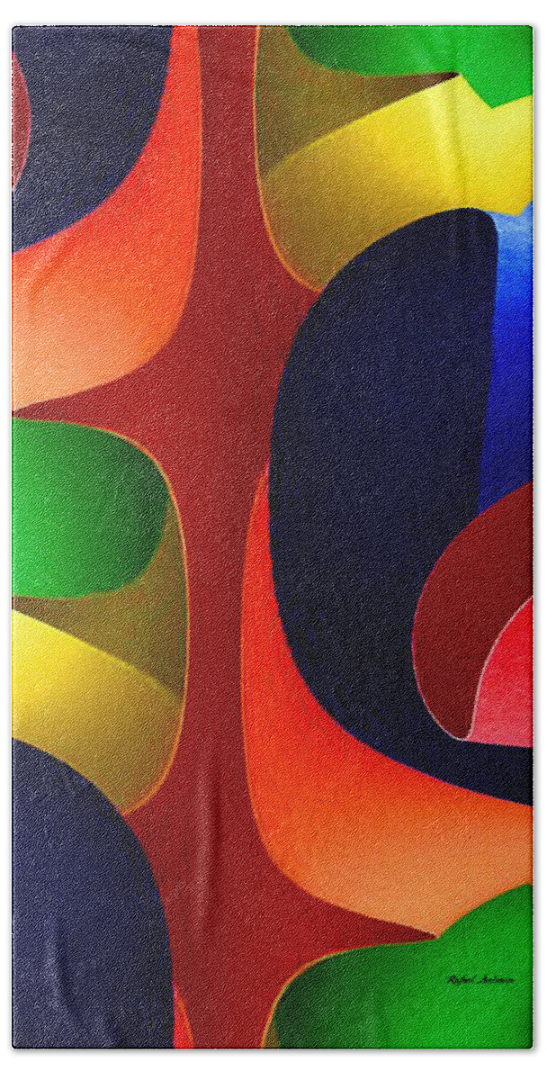 Color Bath Towel featuring the digital art Color Maze by Rafael Salazar