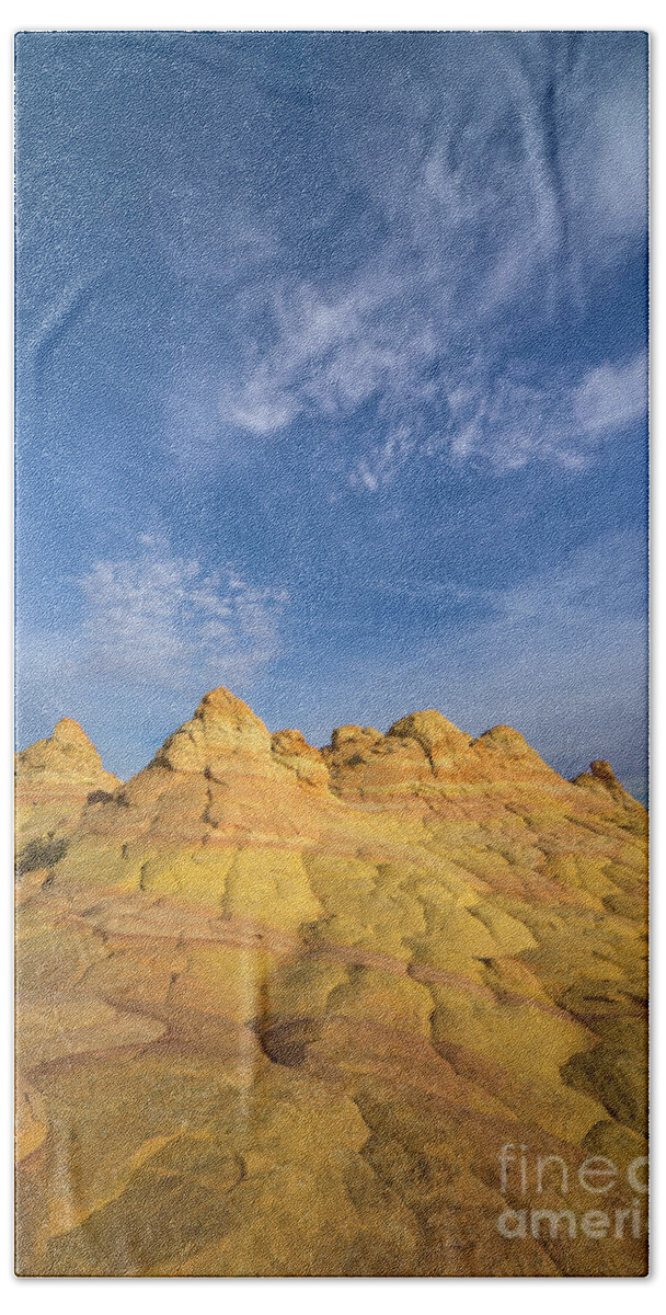 00431241 Bath Towel featuring the photograph Colorado Plateau Coyote Buttes Arizona by Yva Momatiuk and John Eastcott