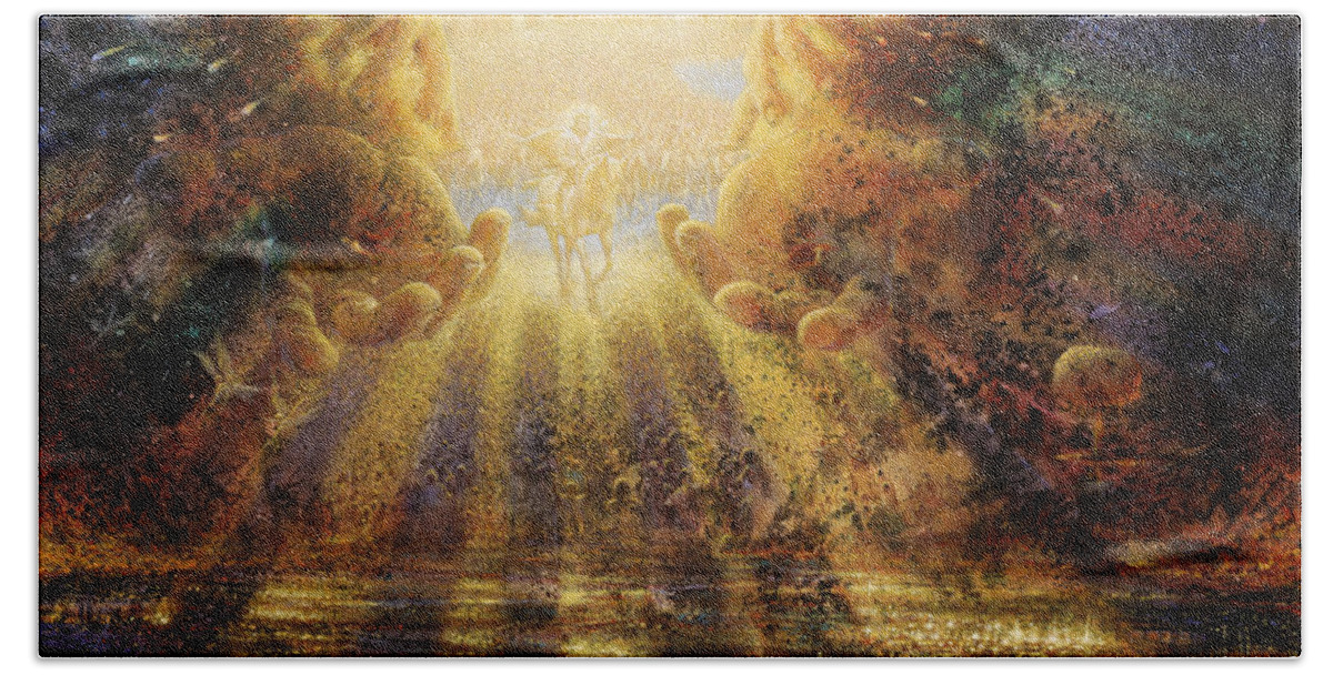 Graham Bath Sheet featuring the painting Come Lord Come by Graham Braddock