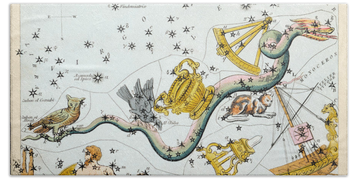 1825 Bath Towel featuring the photograph Constellation: Hydra by Granger