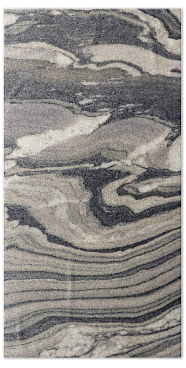 Background Bath Towel featuring the photograph Contorted Phyllite by A.b. Joyce