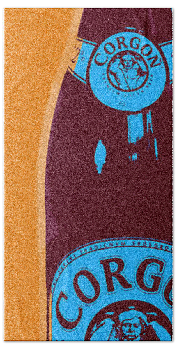 Beer Hand Towel featuring the digital art Corgon by Jean luc Comperat