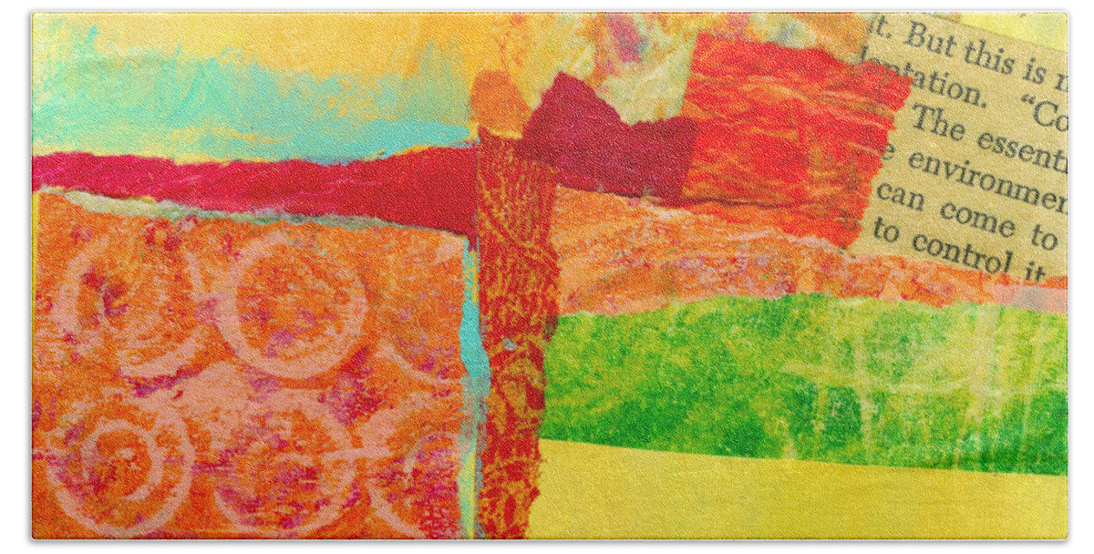 4x4 Hand Towel featuring the painting Crossroads 54 by Jane Davies
