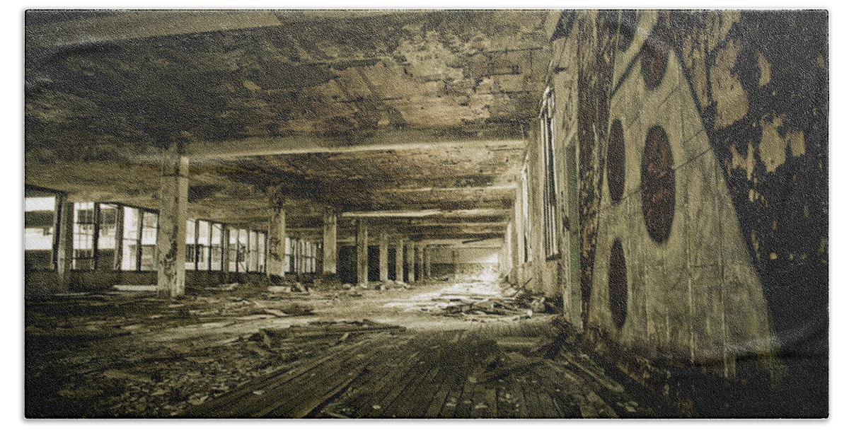 Packard Automotive Plant Hand Towel featuring the photograph Crumbling History by Priya Ghose