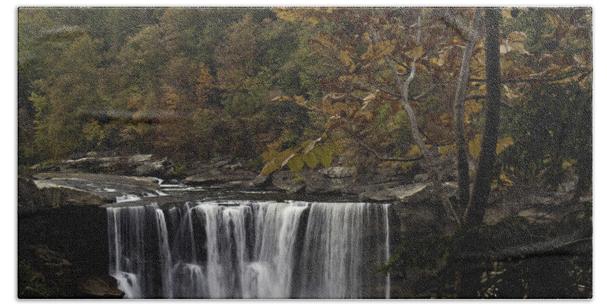 Rural Bath Towel featuring the photograph Cumberland Falls b by Ken Frischkorn