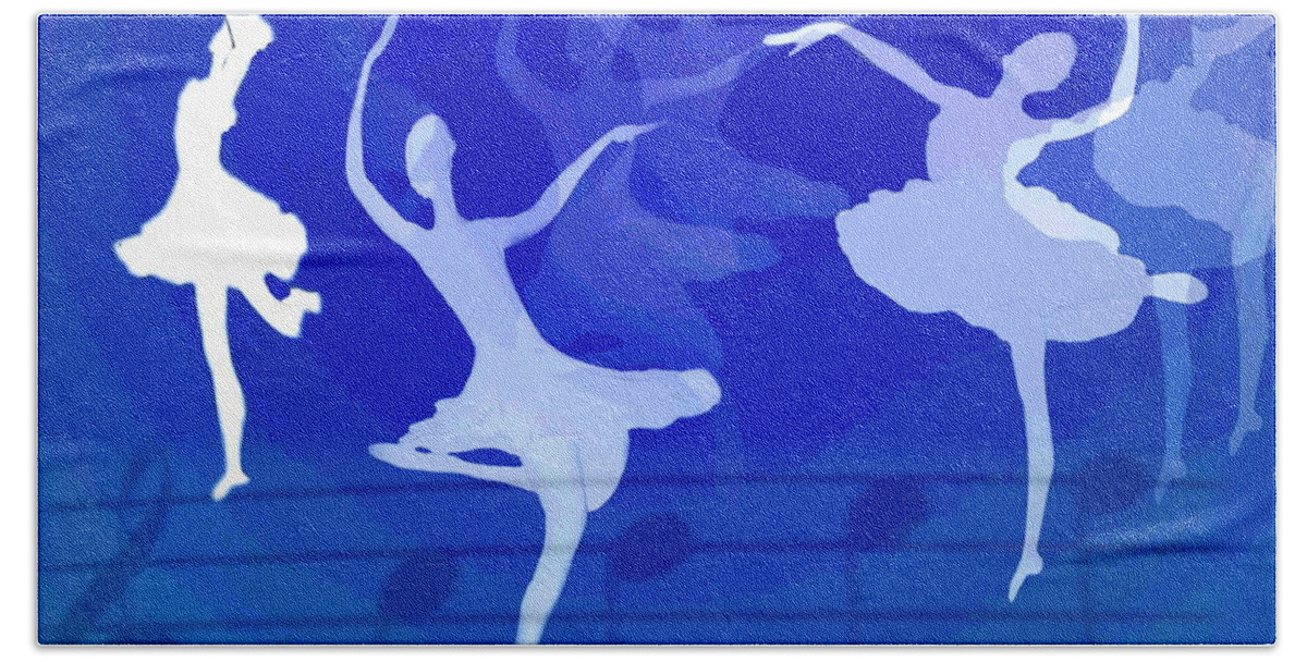 Ballet Hand Towel featuring the photograph Dance The Blues Away by Joyce Dickens