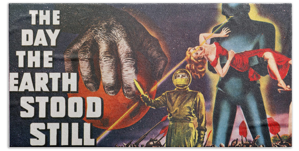 1951 Bath Towel featuring the photograph Day The Earth Stood Still by Granger