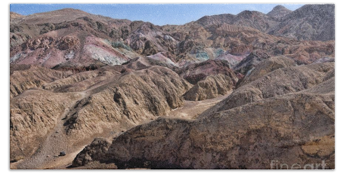 California Bath Towel featuring the photograph Death Valley Artist Pallet by Peggy Hughes