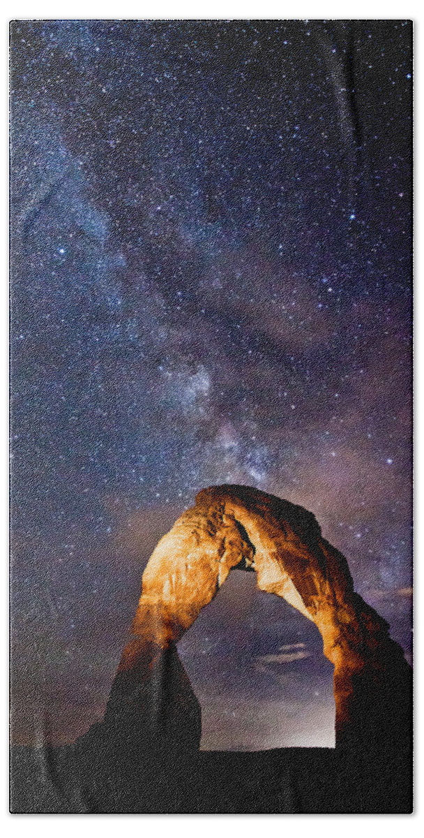 Arches Hand Towel featuring the photograph Delicate Light by Darren White