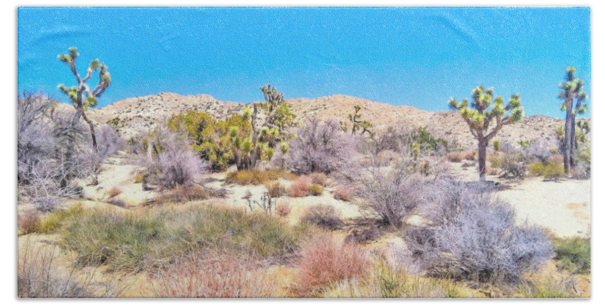 Desert Spring Hand Towel featuring the photograph Desert Spring #2 by Angela J Wright