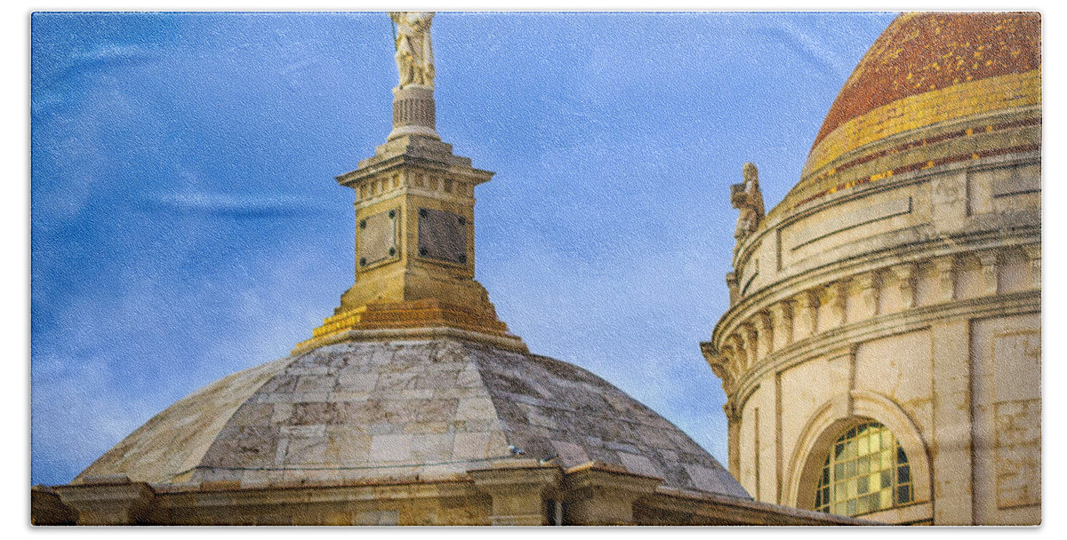 Andalucia Bath Sheet featuring the photograph Dome and Saint Cadiz Spain by Pablo Avanzini