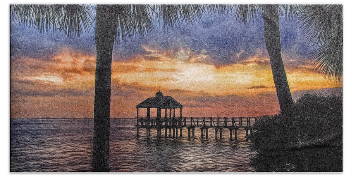 Pier Hand Towel featuring the photograph Dream Pier by Hanny Heim