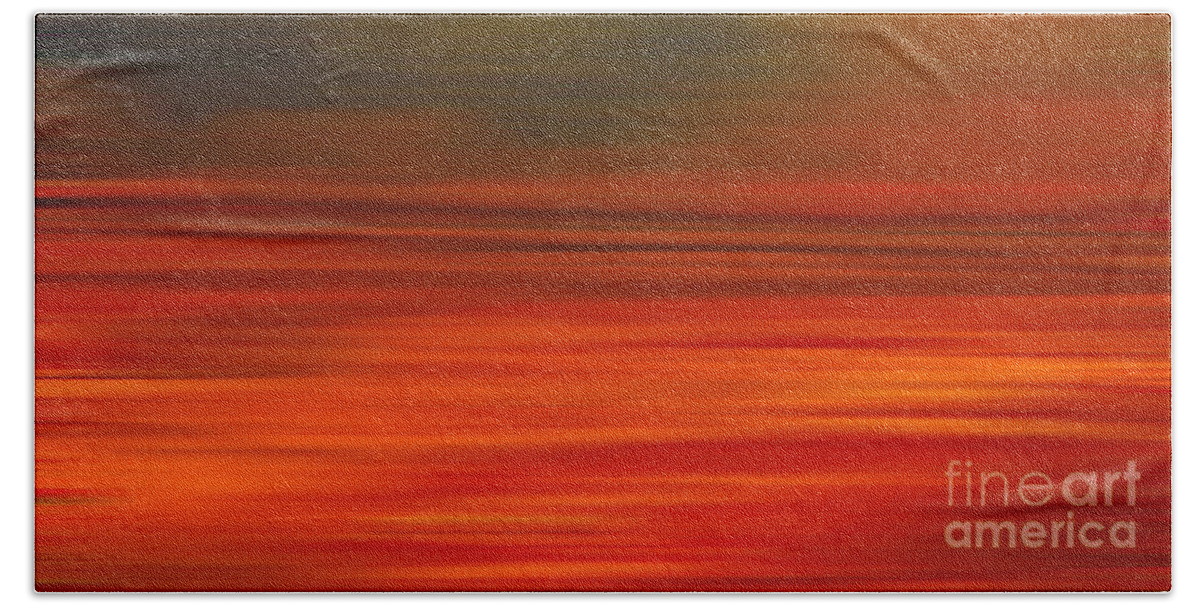 Abstract Paintings Bath Towel featuring the digital art Abstract Earth Motion Sun Burnt by Linsey Williams
