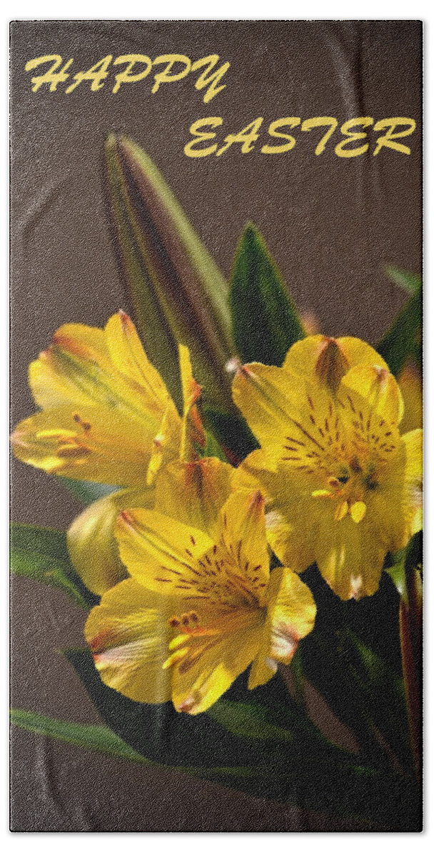 Peruvian Lily Hand Towel featuring the photograph Peruvian Easter Lilies by Sandi OReilly