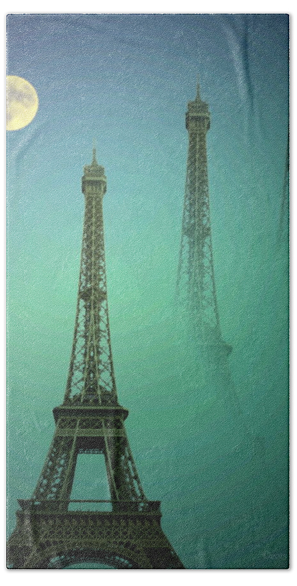 Eiffe-tower Bath Towel featuring the photograph Eiffel Tower by Joyce Dickens