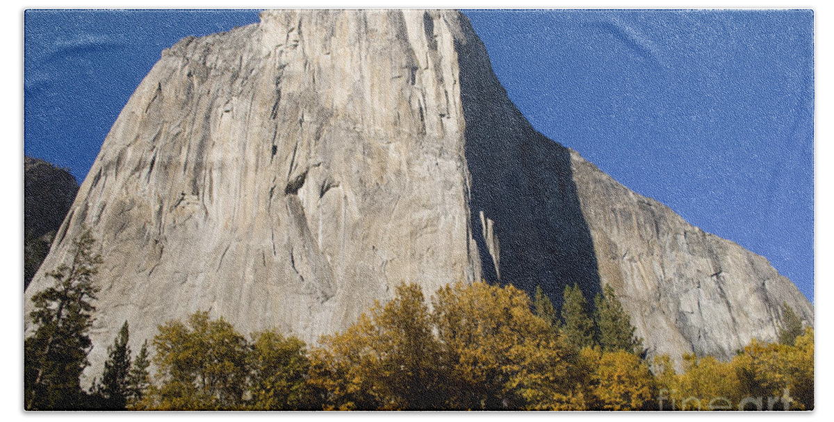 Yosemite Bath Towel featuring the photograph El Capitan in Yosemite National Park by David Millenheft