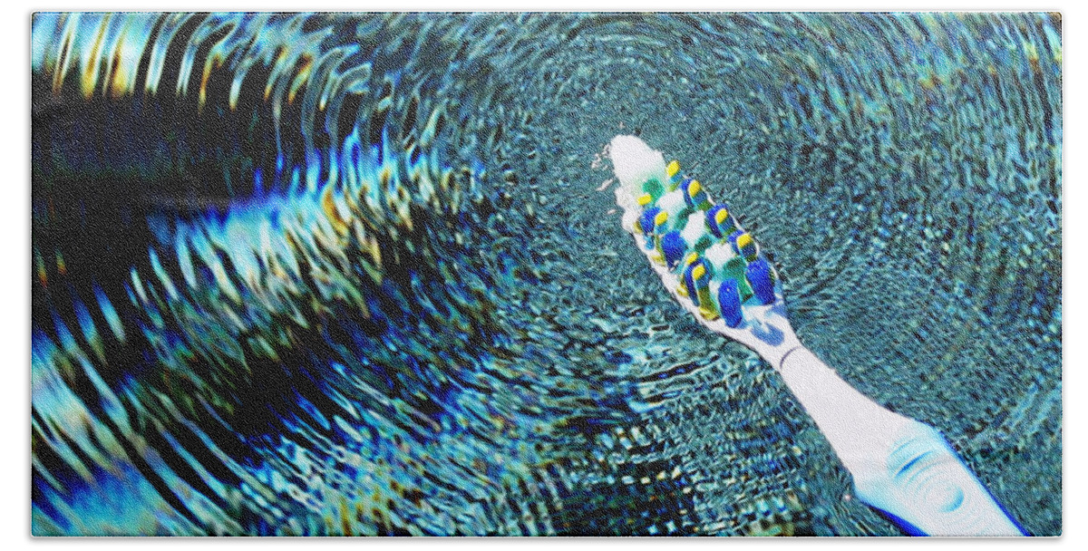 Electric Bath Towel featuring the photograph Electric Toothbrush by Farol Tomson