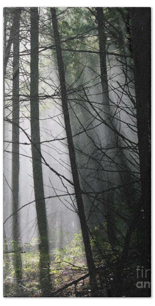 Light Hand Towel featuring the photograph Encounters of the Vermont Kind by Neal Eslinger