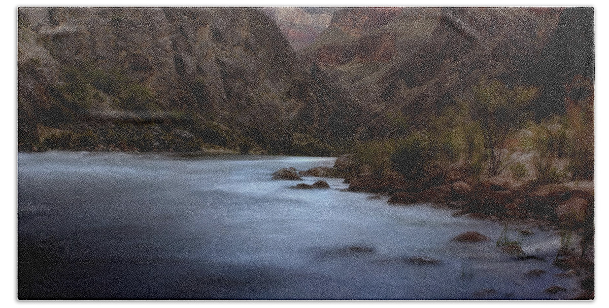Grand Canyon Bath Towel featuring the photograph Evening in the Canyon by Ellen Heaverlo