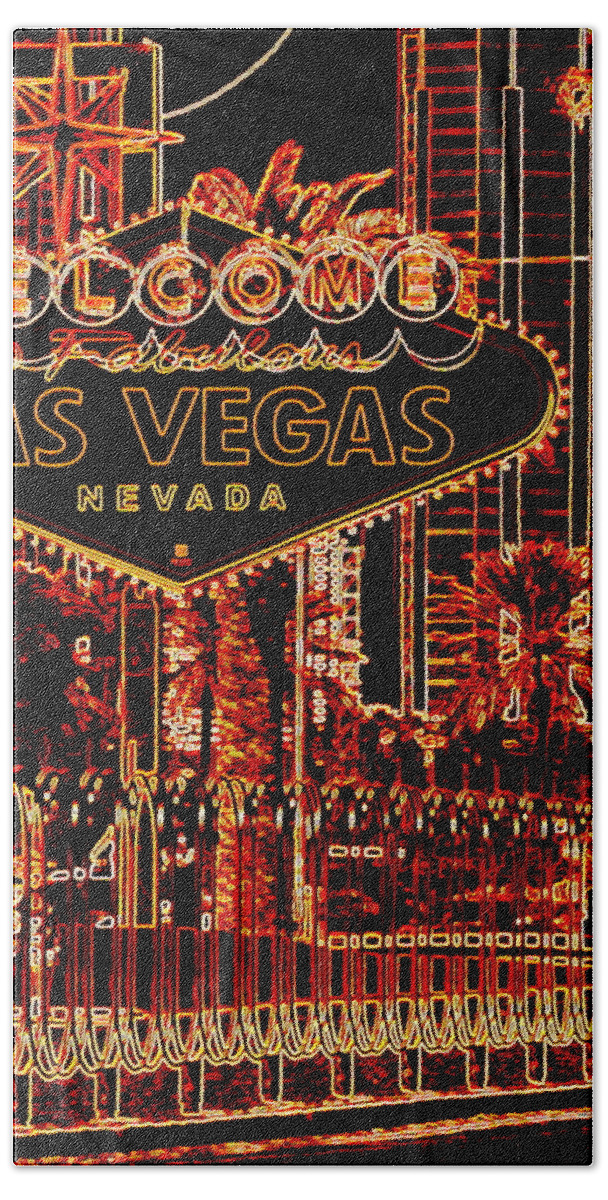 Las Vegas Hand Towel featuring the photograph Fabulous Las Vegas by Katy Hawk