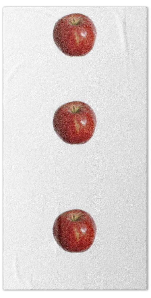 Newton Hand Towel featuring the photograph Falling Apple by GIPhotoStock