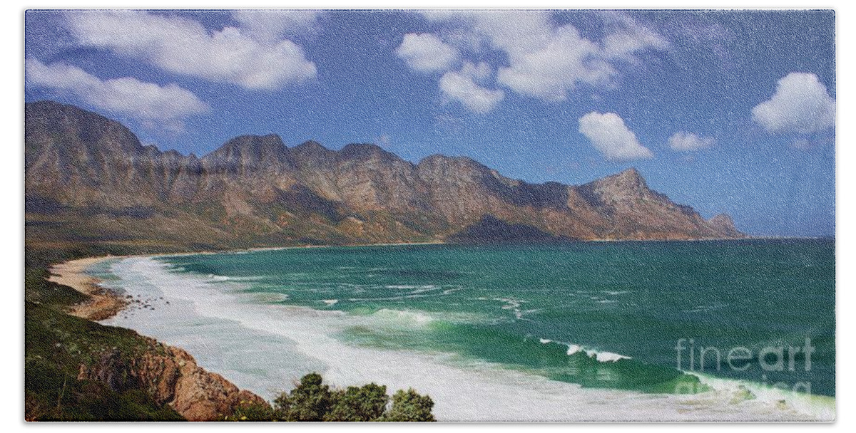 South Africa Bath Towel featuring the photograph False Bay Drive by Jeremy Hayden