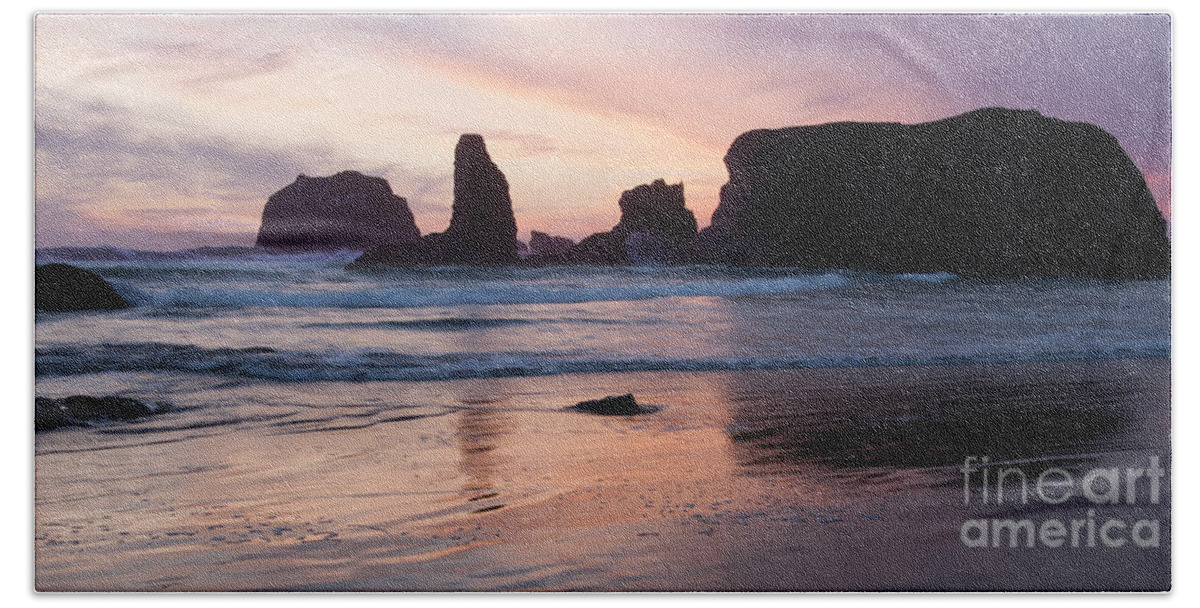 Sunset Bath Towel featuring the photograph Feeling Purple by Vivian Christopher