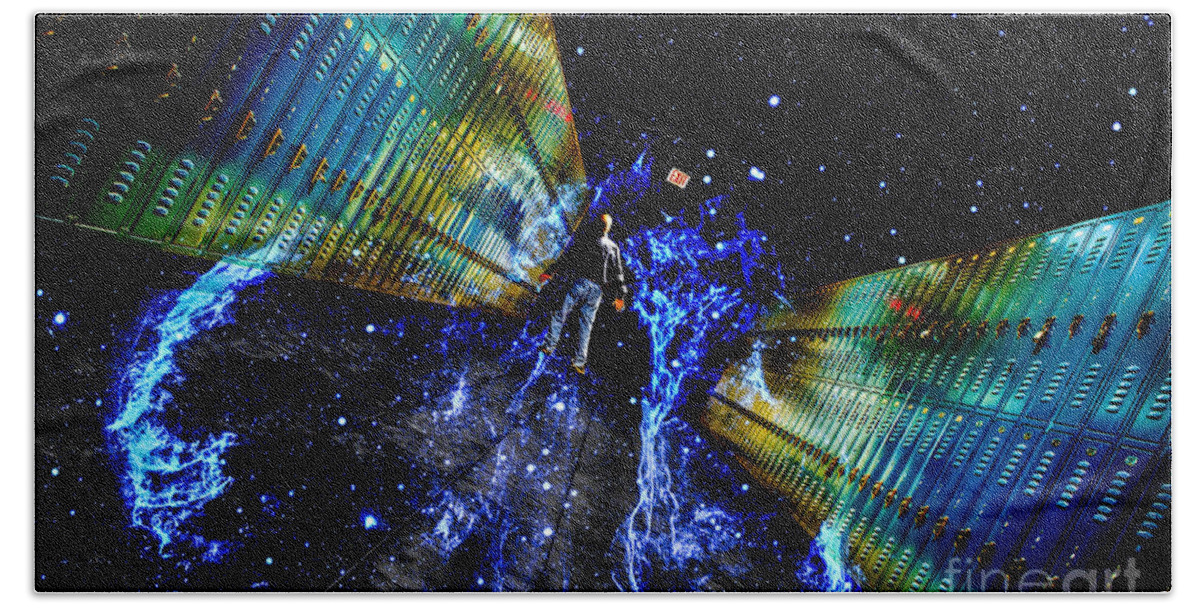 Concept Hand Towel featuring the photograph Final Exit by Michael Arend