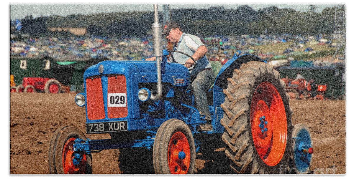 Fordson Major Hand Towel featuring the photograph Fordson Super Major by Rob Hawkins