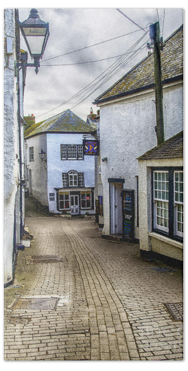 Port Isaac Canvas Hand Towel featuring the photograph Fore Street Port Isaac by Chris Thaxter