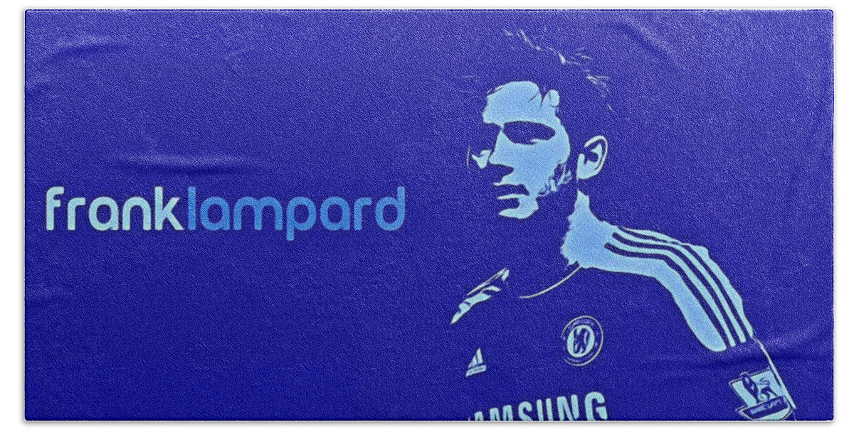 Frank Lampard Bath Towel featuring the painting Frank Lampard Poster Art by Florian Rodarte