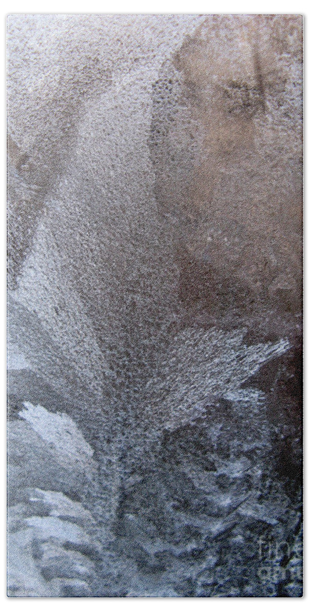 Frost Hand Towel featuring the photograph Frosty Greetings 02 by Ausra Huntington nee Paulauskaite