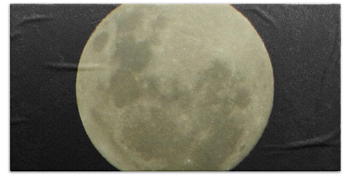 Nature Bath Sheet featuring the photograph Full Moon 3 by Gallery Of Hope 
