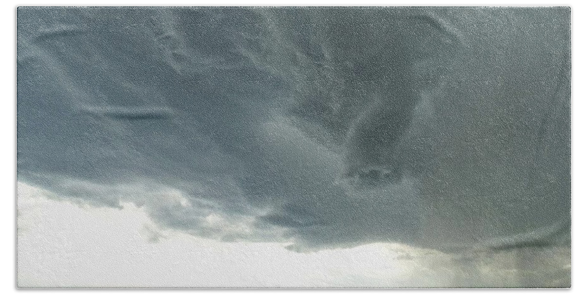 Tornado Bath Towel featuring the photograph Funnel Cloud by Fiskr Larsen