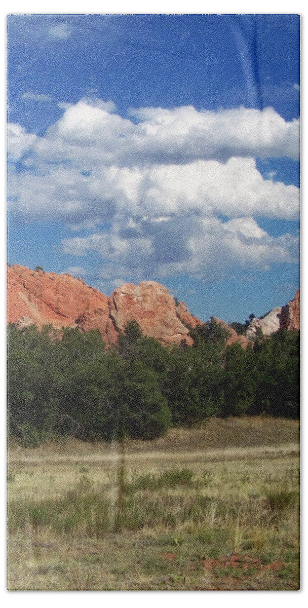 Landscape Hand Towel featuring the photograph Garden Of The Gods 2 by Flees Photos