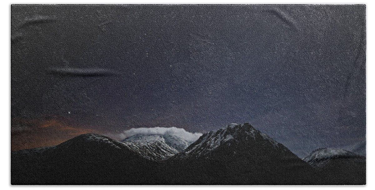 Constellation Hand Towel featuring the photograph Glencoe Star-scape by Grant Glendinning