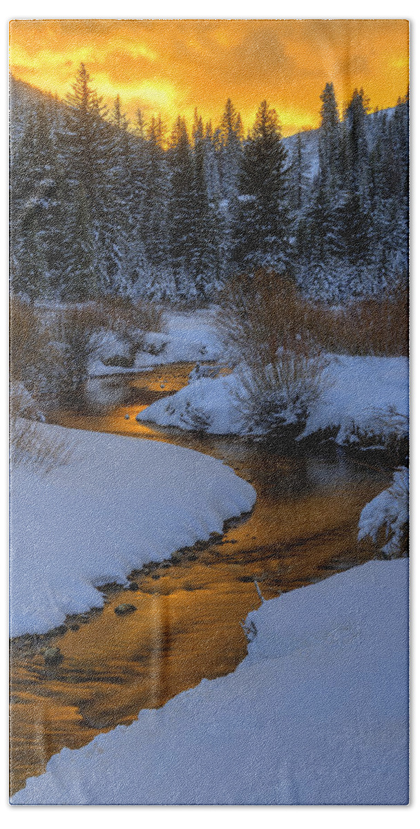 Utah Bath Towel featuring the photograph Golden Silence by Dustin LeFevre