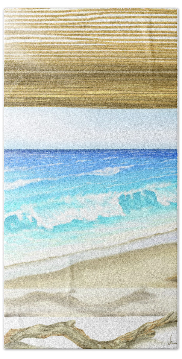 Ipad Bath Towel featuring the painting Good morning by Veronica Minozzi